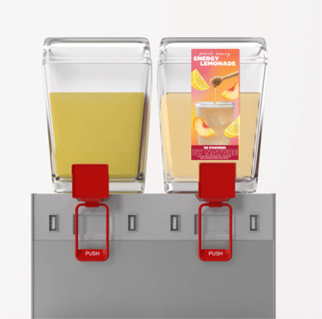 A pair of glasses filled with liquid placed side by side