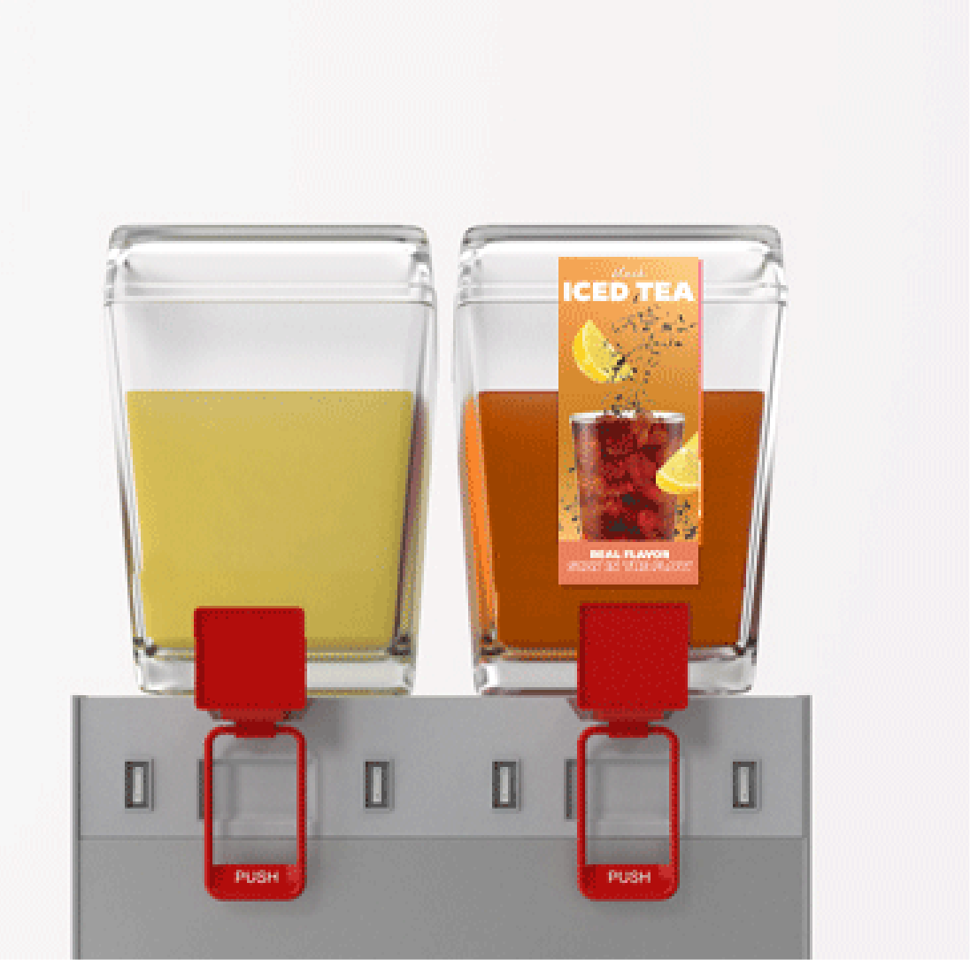a pair of cups filled with a refreshing beverage placed side by side