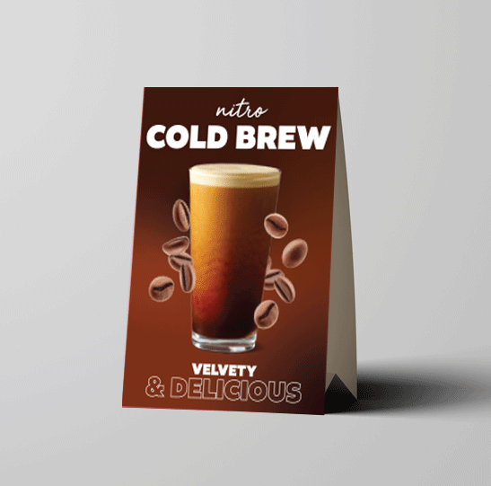 A card featuring a refreshing beverage